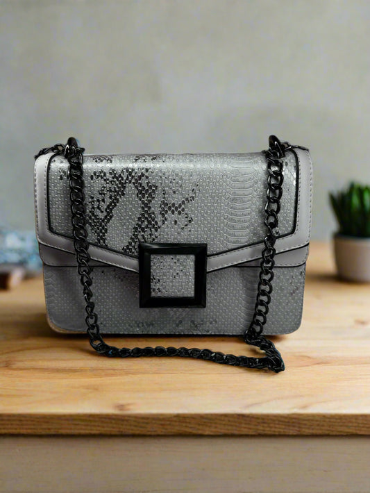 White Medallion Crossbody