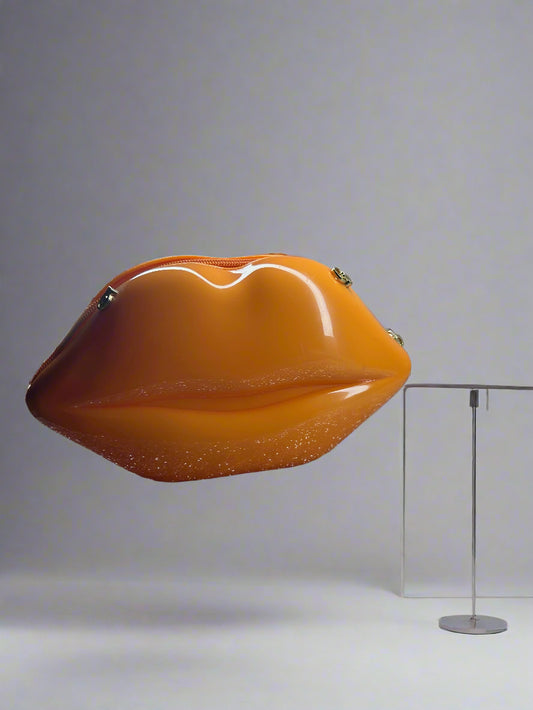 Orange Lip Shaped Purse