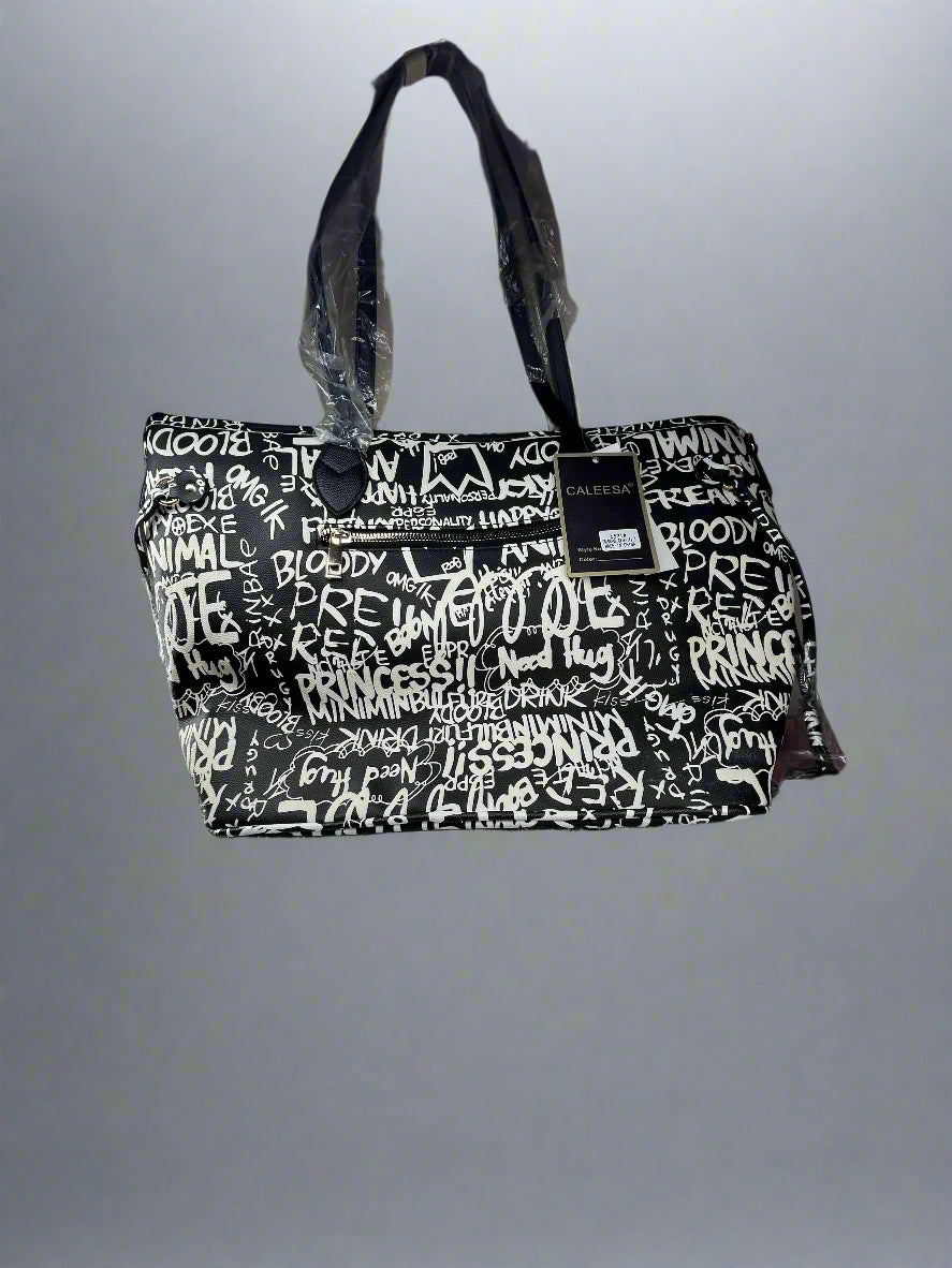 Dark graffiti bag