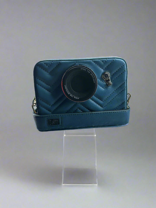 Blue Camera Purse